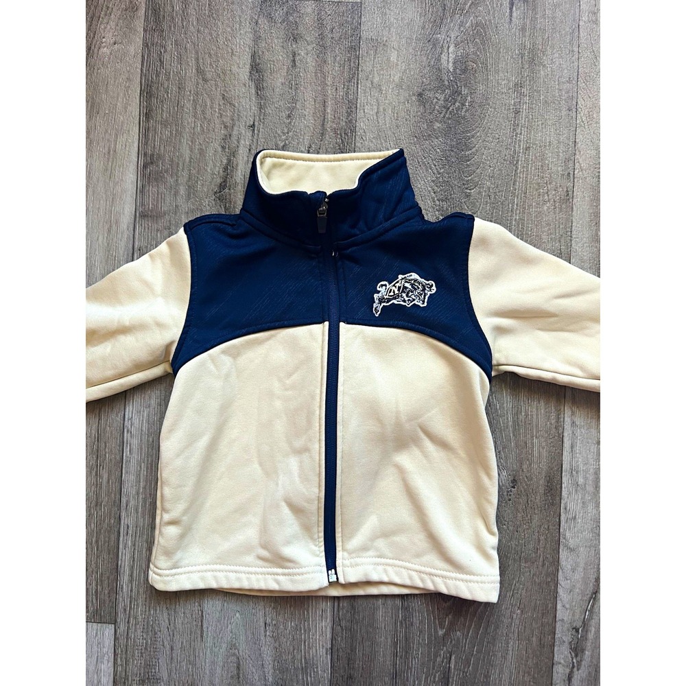 Colosseum Navy Midshipmen Toddler Full Zip Track Jacket Cream Blue Size 2T